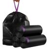 MIVIDE Black Drawstring Trash Bags, 50–60 L, HDPE, Tear-Resistant, 216 Count view 1