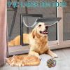 locwanot Dog Door for Interior and Exterior Doors, 20-Inch, Telescoping Tunnel with Locking Panel, for Medium and Large Dogs, 1 Set view 3