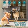 locwanot Dog Door for Interior and Exterior Doors, 20-Inch, Telescoping Tunnel with Locking Panel, for Medium and Large Dogs, 1 Set view 4