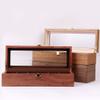 Watch Box Organizer, Wooden Watch Case with Clear Glass, 6 Compartments, Watch Holder and Display Stand (Color: view 2