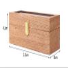 Watch Box Organizer, Wooden Watch Case with Clear Glass, 6 Compartments, Watch Holder and Display Stand (Color: view 3