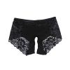 Women's Open-Crotch Lace Thong Hipster Lingerie, Black, 3XL view 1