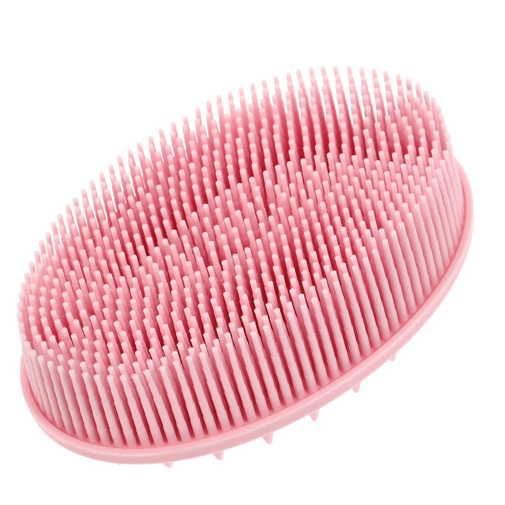 HONMEET Silicone Shower Brush with Hanging Loop, Double-Sided Massage Brush