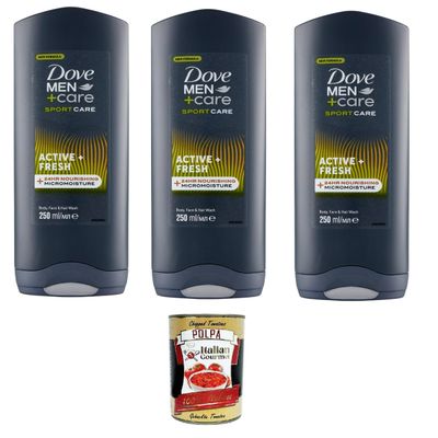 Italian Gourmet D.Men Italian Gourmet 3-in-1 Shower Shampoo for Body, Face & Hair
