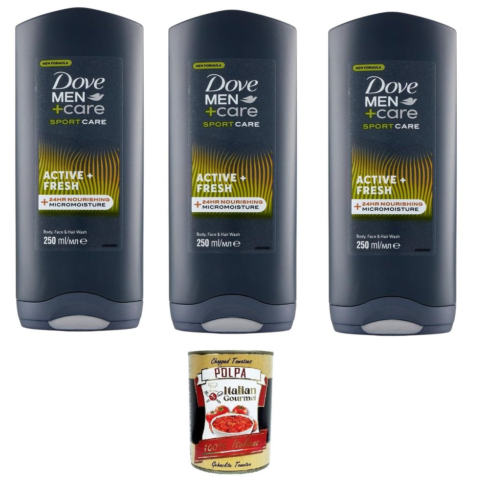 Italian Gourmet D.Men Italian Gourmet 3-in-1 Shower Shampoo for Body, Face & Hair