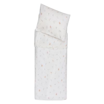 Jollein Crib Bedding Set – Lovely Birds – 100 x 140 cm – 100% Cotton