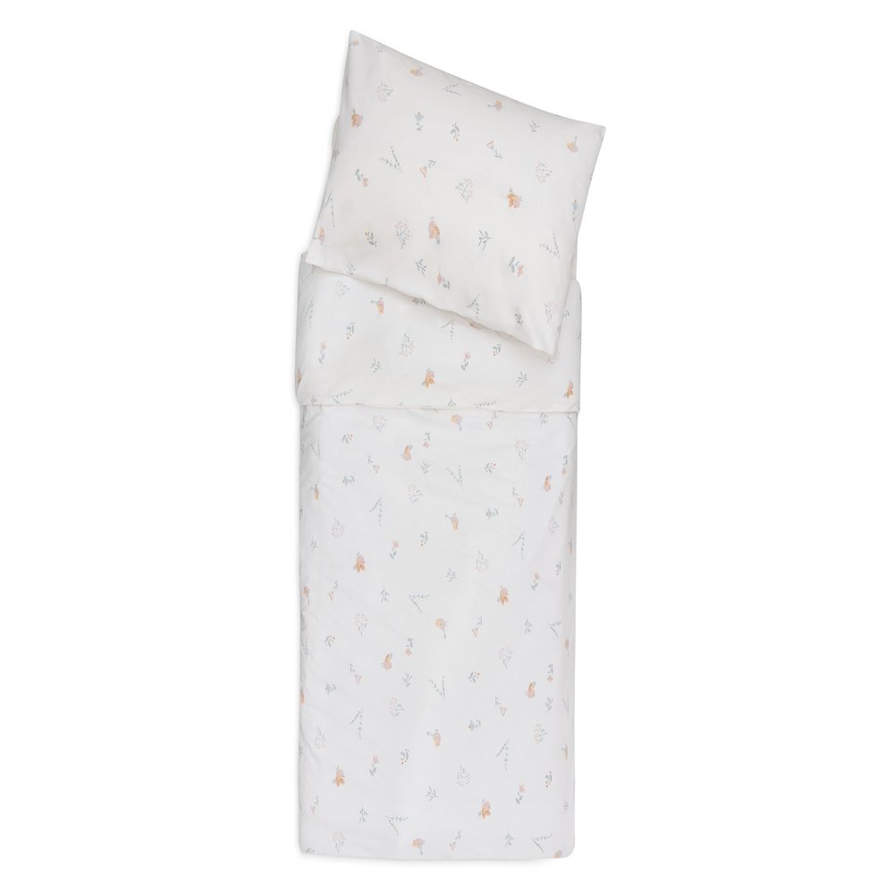 Jollein Crib Bedding Set – Lovely Birds – 100 x 140 cm – 100% Cotton