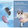 Wueiooskj Steam Cat Brush with Moisturizing Silicone Teeth, Pink view 3