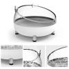 Pet Food Bowl, Cute Cat Bowl, 1.2 M Elevated, Easy to Clean, Rounded Design, No Sharp Edges, for Food and Water (White) view 2