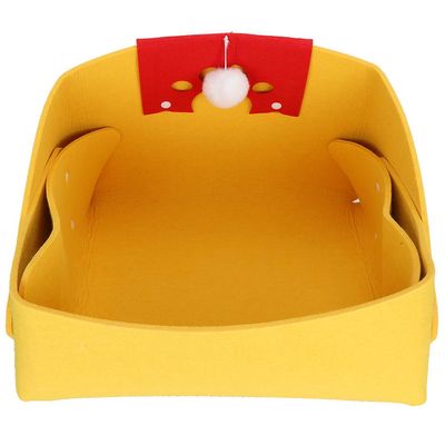TANIQIACA Felt Cat Bed, Four-Season Sleeping Cave