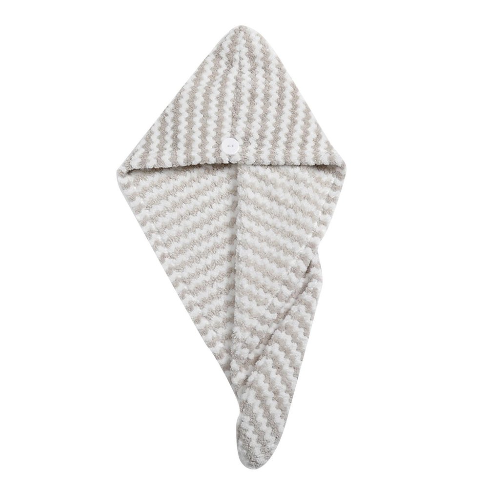 Super Absorbent Hair Towel Turban with Button