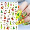Christmas Grinch Nail Stickers, 8 Sheets view 2