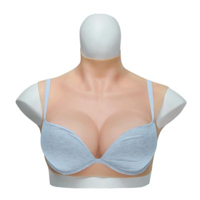 Silicone Breast Plate, B–G Cup, for Crossdressers