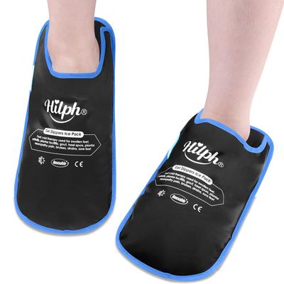 Hilph 1 Pair Gel Cooling Slippers for Feet and Chemotherapy