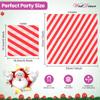 WedDecor Christmas Paper Napkins, 2-Ply, Disposable, 33 x 33 cm, Red view 2