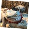 INOOMP 4-Piece Lizard Costume with Crown and Necklace for Small Pets view 2