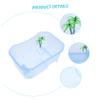 Blue Plastic Amphibian Terrarium Box with Ventilation view 4