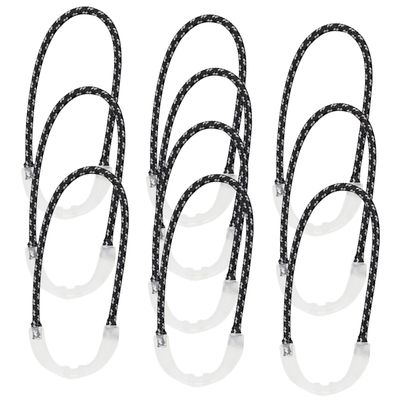 Glow-in-the-Dark Zipper Pull Extensions, 10-Pack, Plastic, White