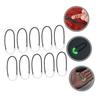Glow-in-the-Dark Zipper Pull Extensions, 10-Pack, Plastic, White view 2