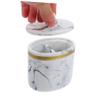 KONTONTY Resin Cotton Swab Holder with Lid, 200 ml, 1 Piece view 3
