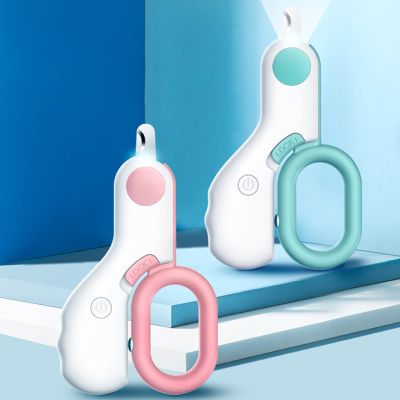 Fockety Nail Clippers for Cats and Dogs, Wear-Resistant, Portable, for At-Home Grooming (PINK)