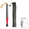 Vaotuoa Titanium Alloy Telescoping Reflective Blind Cane, 138 cm (54 in), with Screw-On Roller Tip (A) view 1