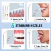 Cordless Electric Water Flosser, Rechargeable Oral Irrigator with 6 Tips view 4