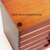 Large Wooden Jewelry Box Organizer with Lock and 5 Drawers view 3