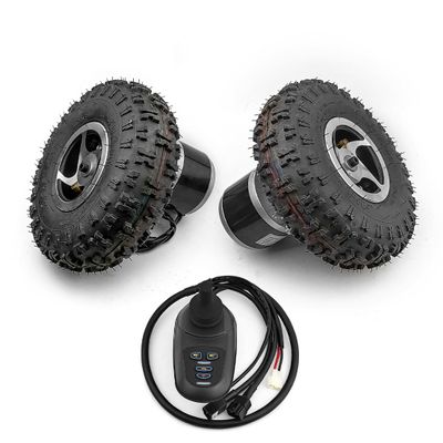 10 in 24 V 500 W Dual-Drive Motor Kit with 4.10-4 Off-Road Tires, 2WD Joystick and Remote Control