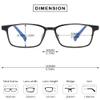 VEVESMUNDO Blue-Light-Blocking Reading Glasses, Full-Rim Metal Rectangular Readers for Men and Women, 1 pc, Light Black, +4.0 view 2