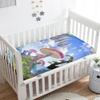Morbuy Baby Crib Fitted Sheet, Forest Mushroom Design, Microfiber, 120 x 60 cm view 2