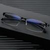 GSKDZG Men's Semi-Rimless Photochromic Progressive Reading Glasses +1.0 view 2