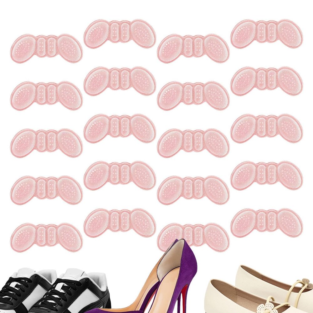 Heel Inserts, Protective Heel Pads, Strong Adhesion, Cushioned Heel Pads, Anti-Friction, 6mm Heel Protection Pads, 10 Pairs