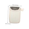 4 Black Linen Soap Bags for Lathering and Exfoliating view 2