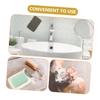 4 Black Linen Soap Bags for Lathering and Exfoliating view 3