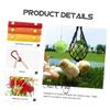 Parliky 4-Piece Hanging Wooden Chicken Toy Set with Xylophone and Vegetable Skewer view 4