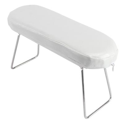 FRCOLOR 1-Piece Soft Nail Art Hand Rest Cushion, White Leather