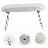 FRCOLOR 1-Piece Soft Nail Art Hand Rest Cushion, White Leather view 3