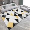 ZERAPH Girls' Bedroom Decor Rug, Gray-Black Triangle Geometric Pattern view 1