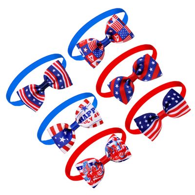 Supvox 6-Piece Pet Independence Day Themed Decorative Collar