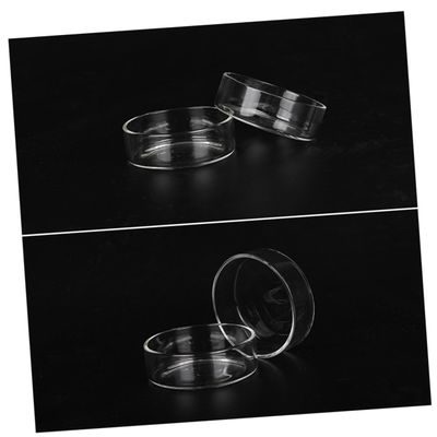 ORFOFE Round Transparent Glass Shrimp Feeding Bowls, 5-Pack