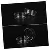 ORFOFE Round Transparent Glass Shrimp Feeding Bowls, 5-Pack view 1