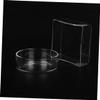 ORFOFE Round Transparent Glass Shrimp Feeding Bowls, 5-Pack view 2