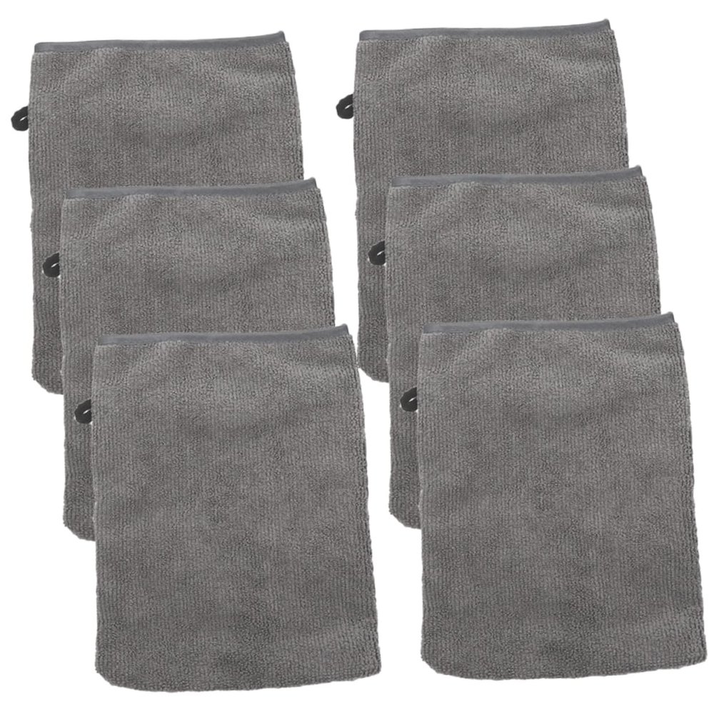 FRCOLOR Microfiber Makeup Remover Gloves, 6-Piece Reusable Set