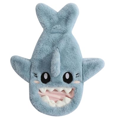 Shark Plush Hot Water Bottle with Washable Cover, 1 L