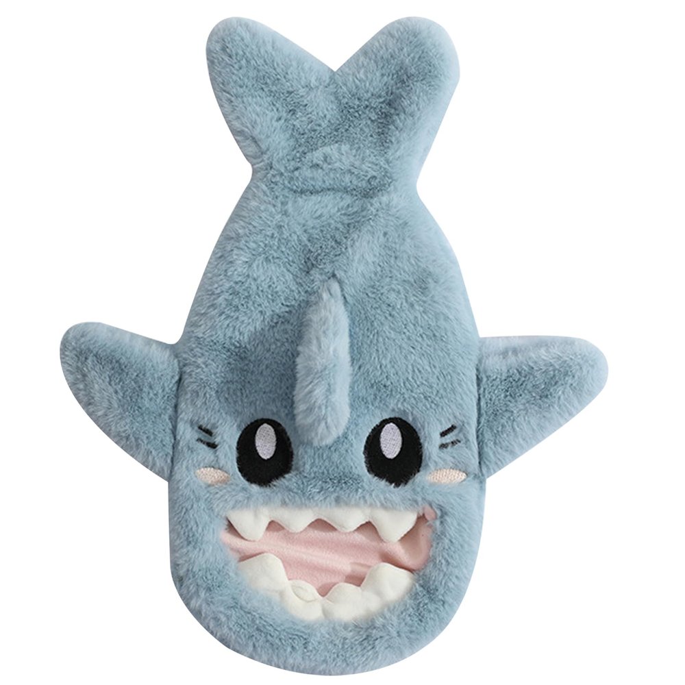 Shark Plush Hot Water Bottle with Washable Cover, 1 L