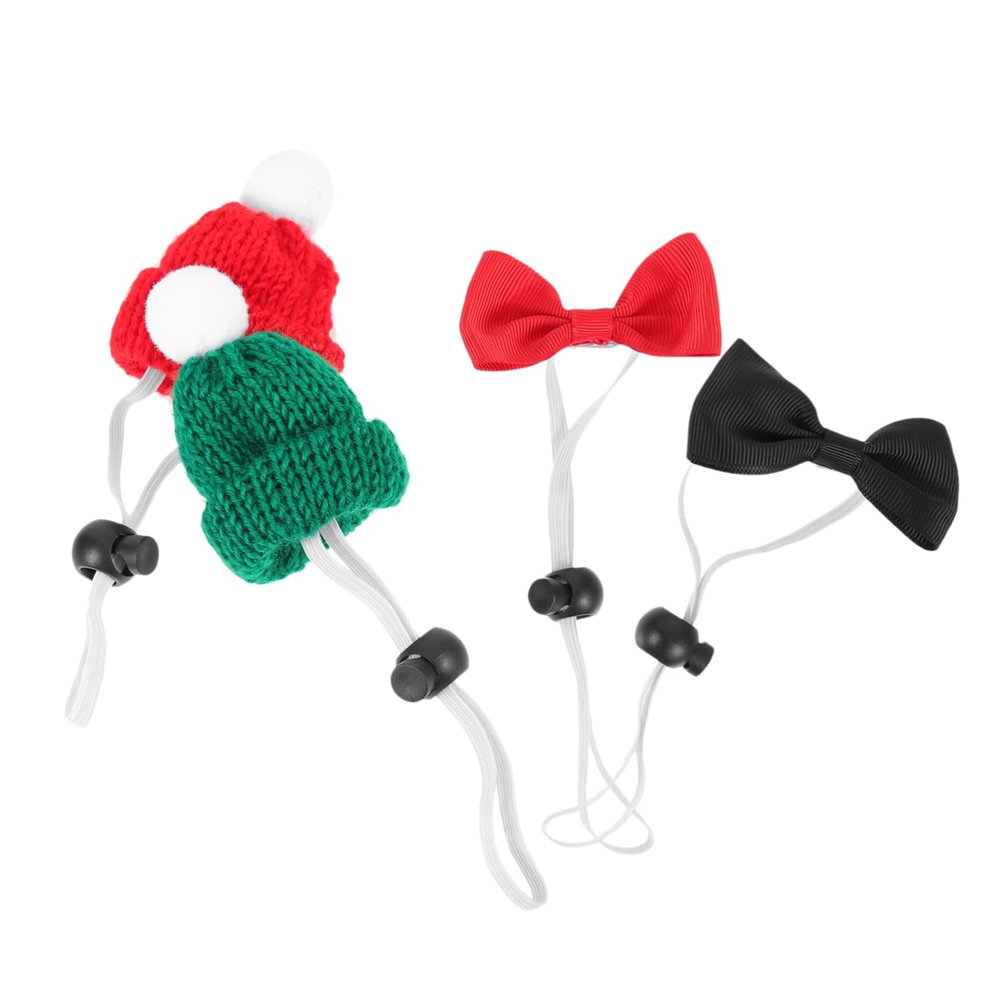 BESPORTBLE Mini Adjustable Pet Hat and Bowtie Set