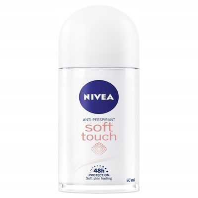 NIVEA Women Soft Touch Deodorant Roll-On, 6-Pack (6 x 50 mL)