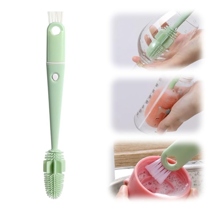 4-in-1 Cleaning Brush Set for Cup Lids, Bottles, and Straws
