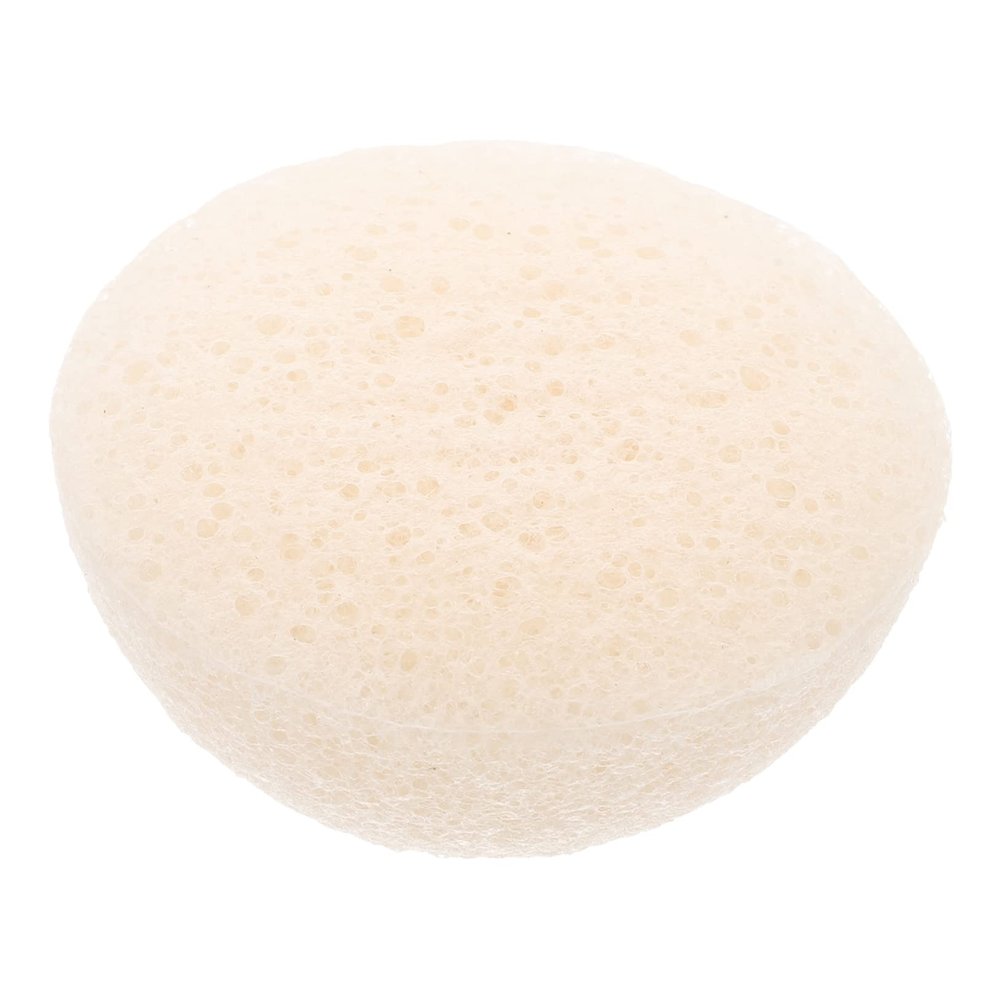 White Konjac Facial Cleansing Sponge for Makeup Removal